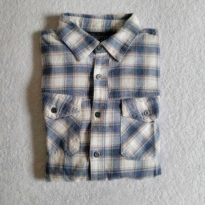 Hi-Tec Mens S plaid flannel button down long sleeve shirt